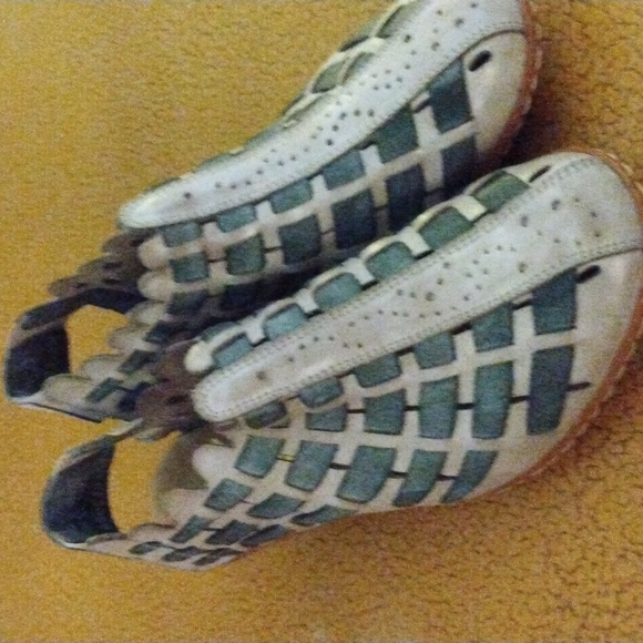 NWOT Rieker Anti-Stress Sina Grey and Champagne Slip On Shoes Genuine Le… - Picture 2 of 10